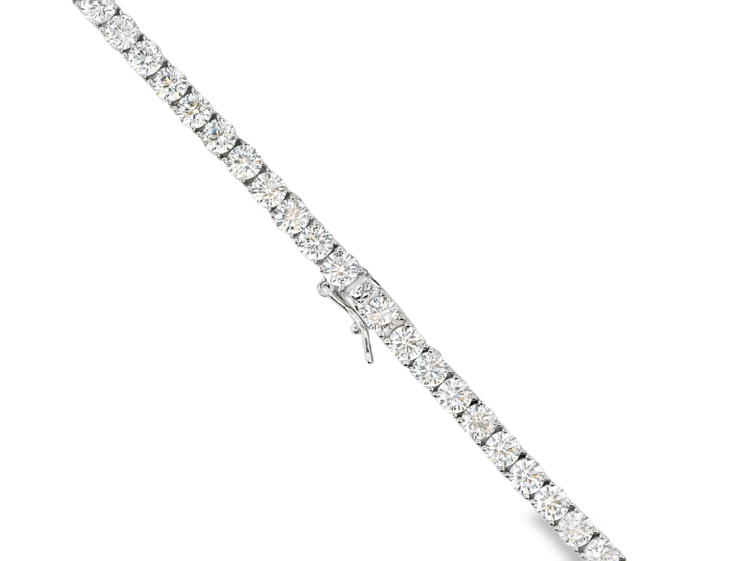Tennis Necklace in Silver
