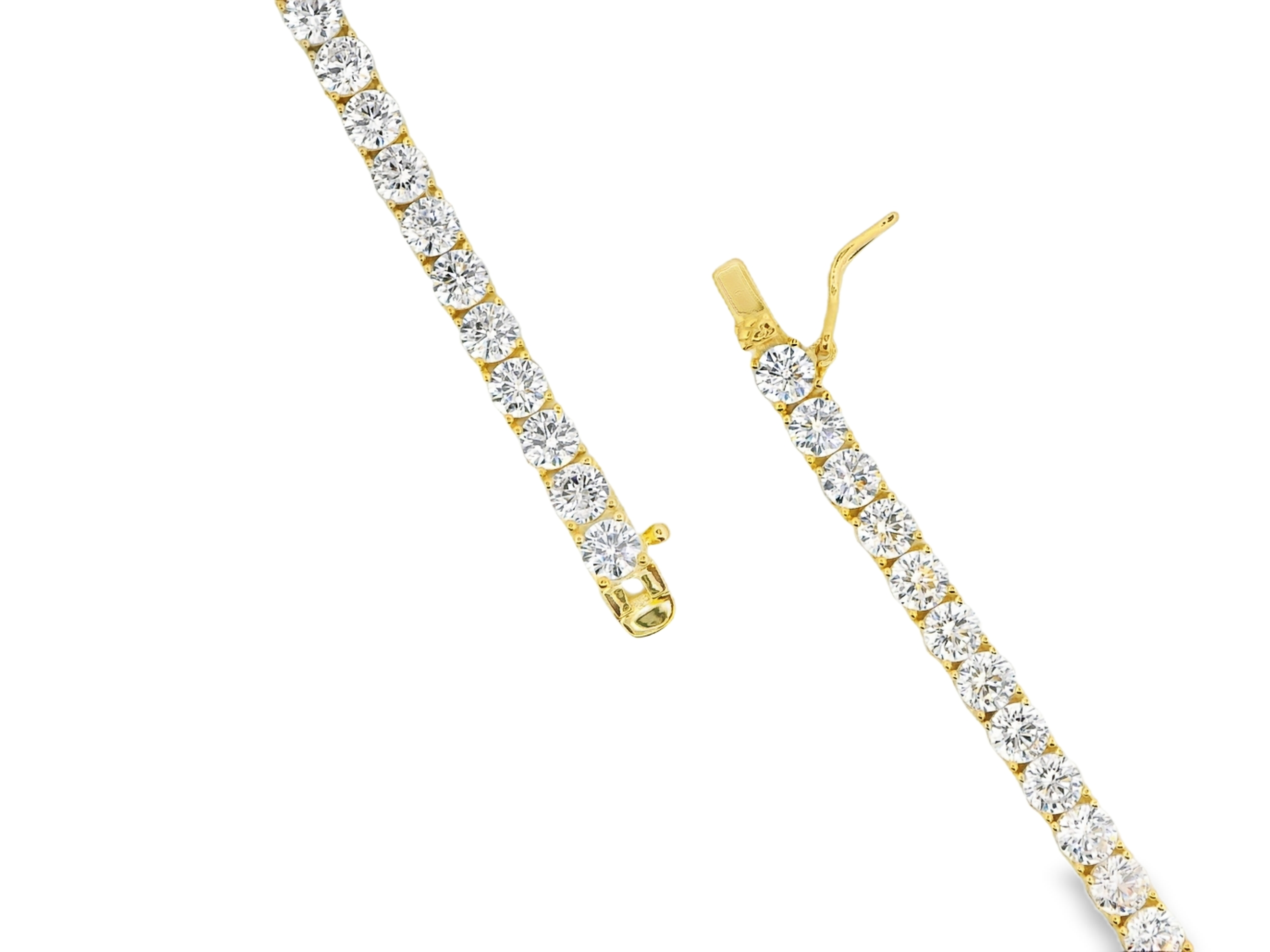 Tennis Necklace in Gold