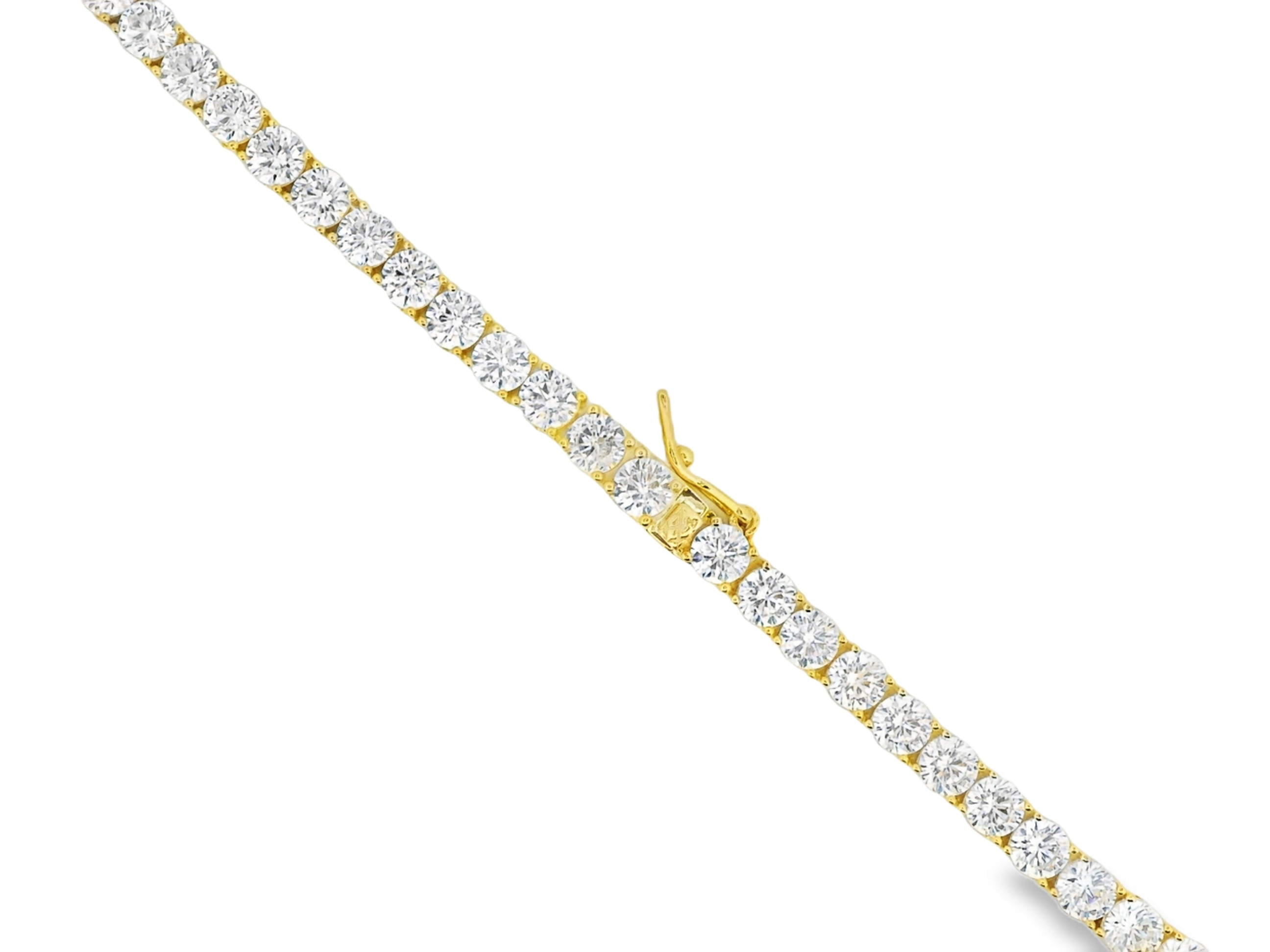 Tennis Necklace in Gold