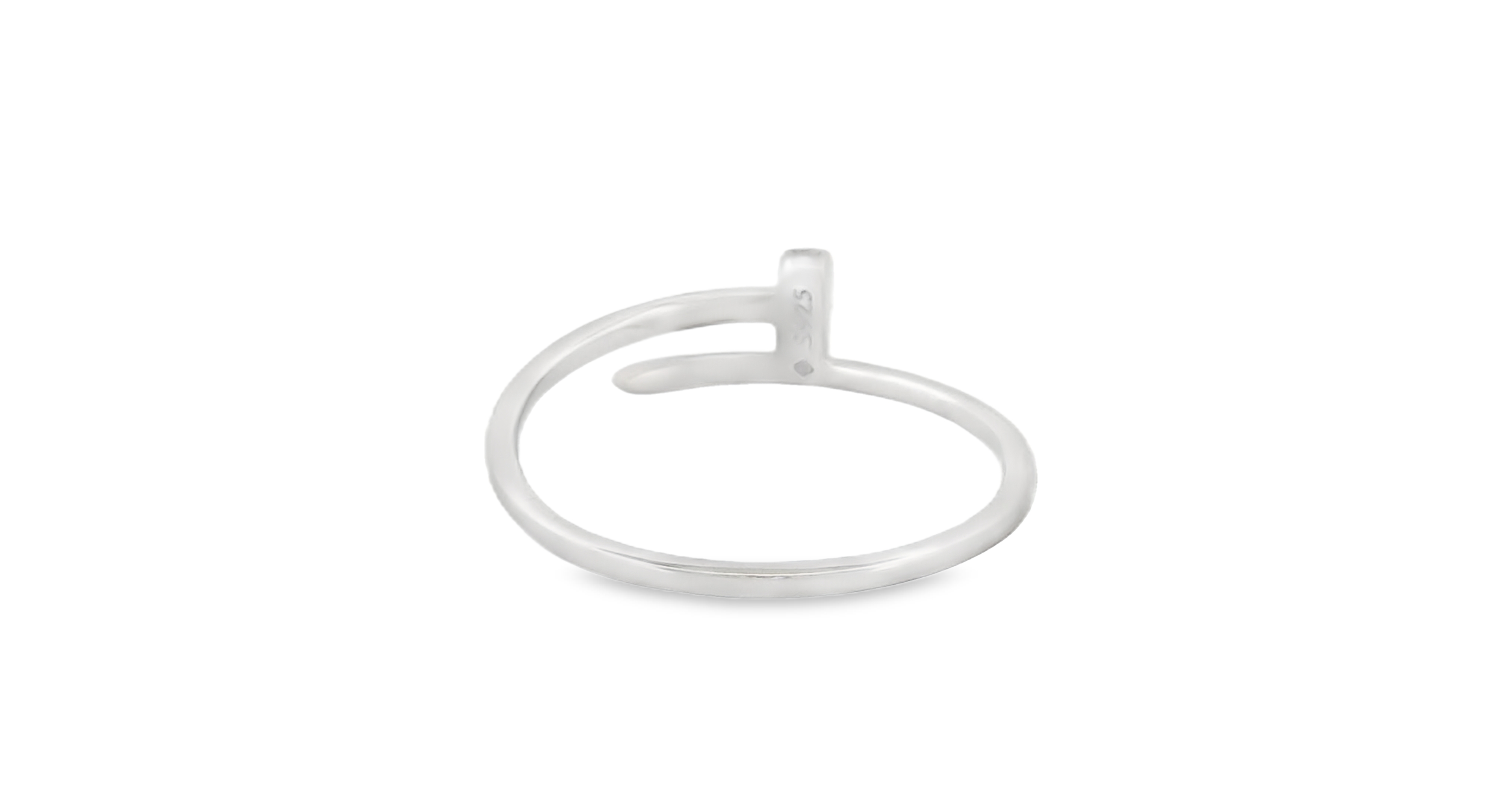 Nail Ring in Silver