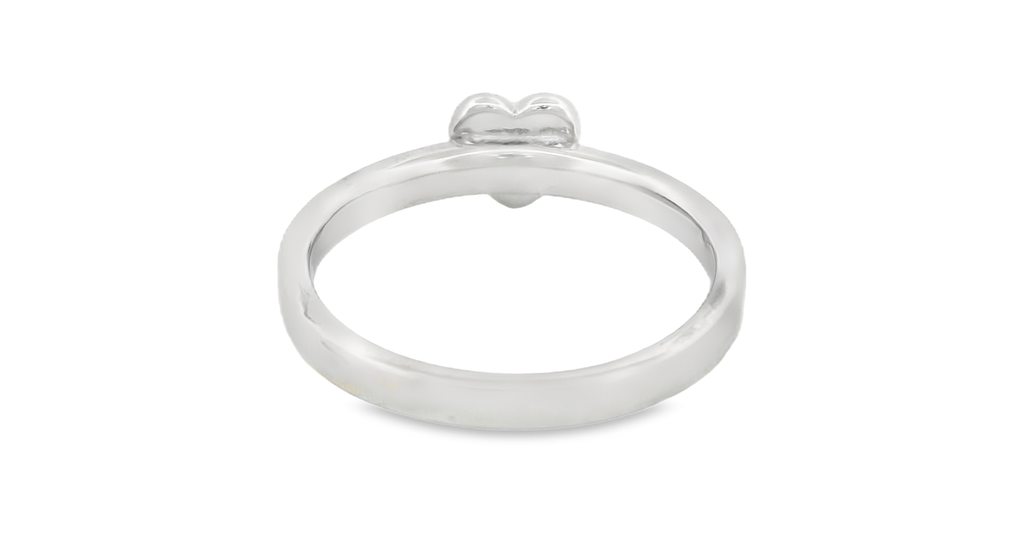 Heart Charm Ring in Silver