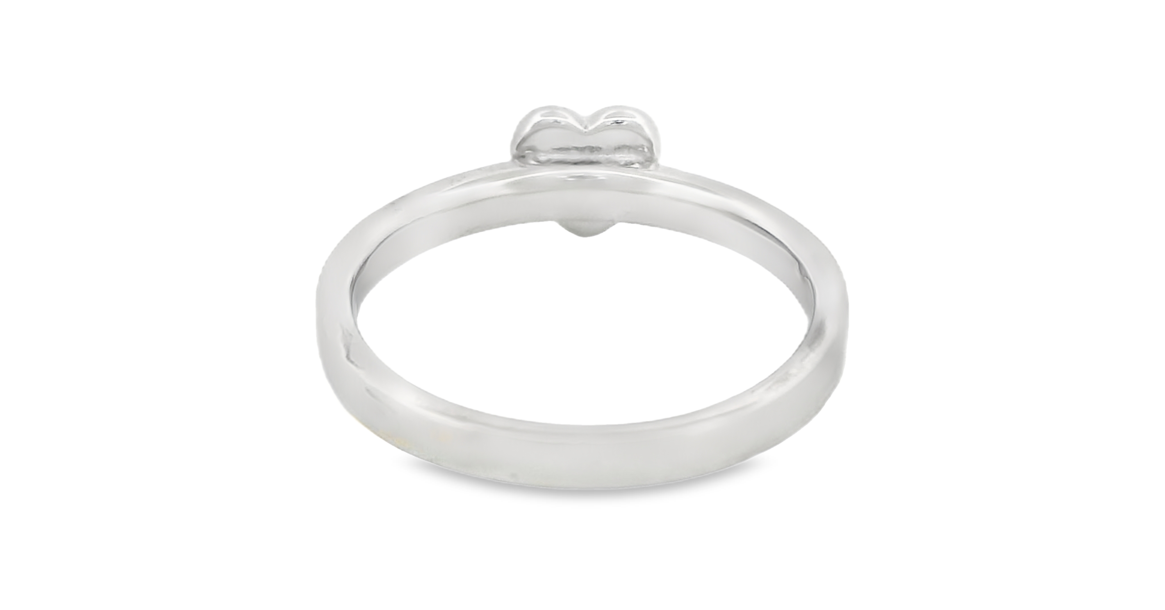 Heart Charm Ring in Silver