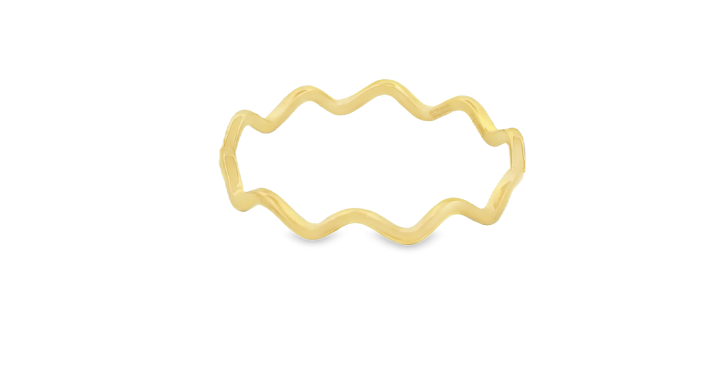 Wavy Ring in Gold