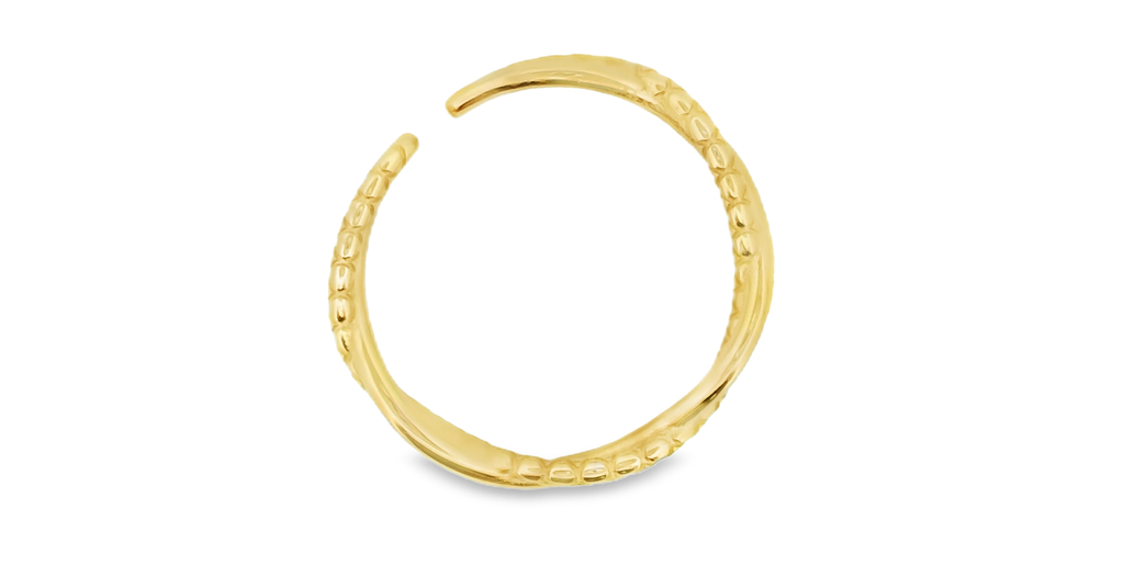 Twisted Cuff Ring in Gold