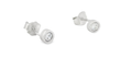 Round Stud Earrings Set in Silver (3 Pack)