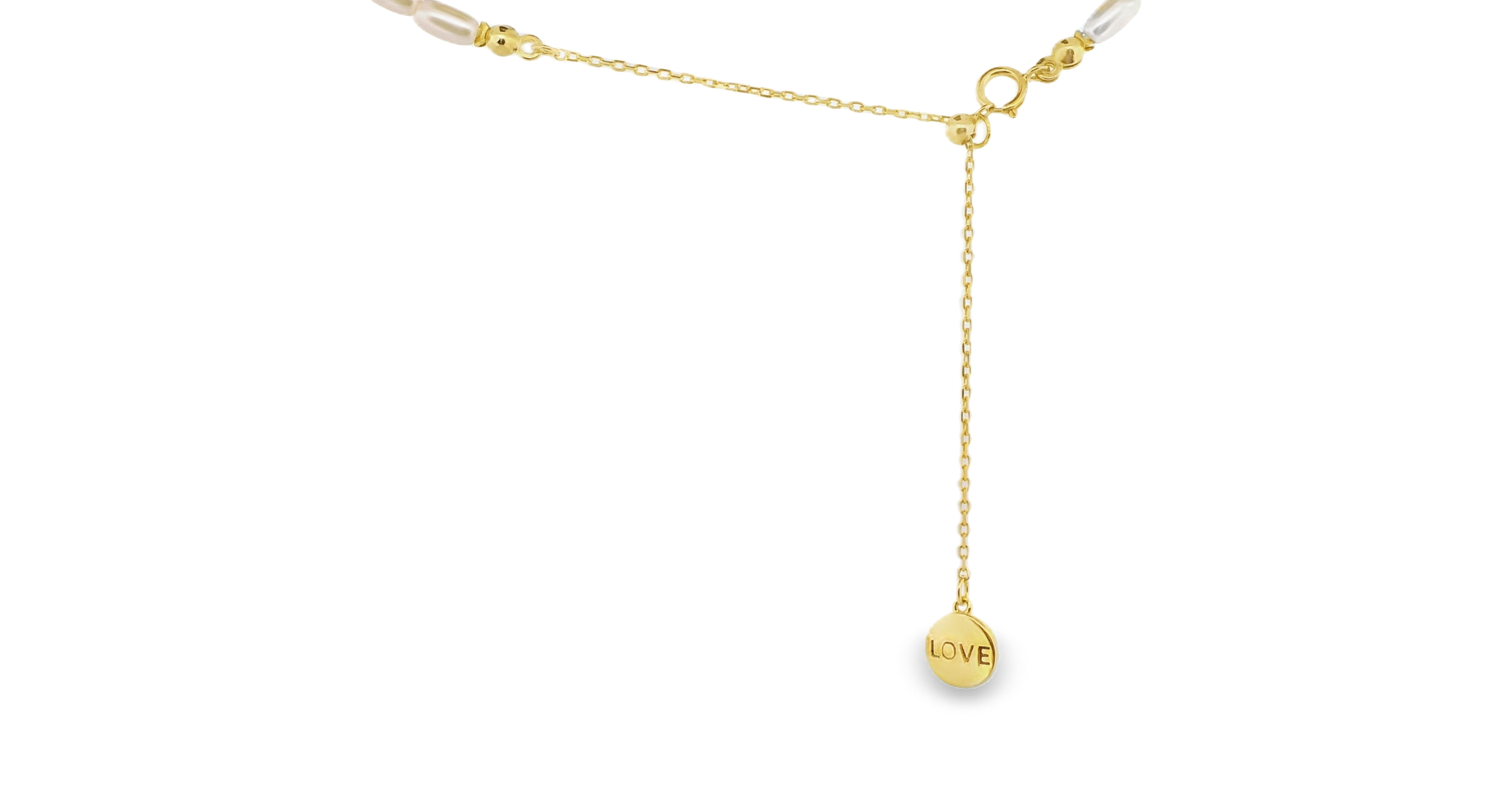 Oval Pearl Strand Necklace