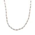 Oval Pearl Strand Necklace