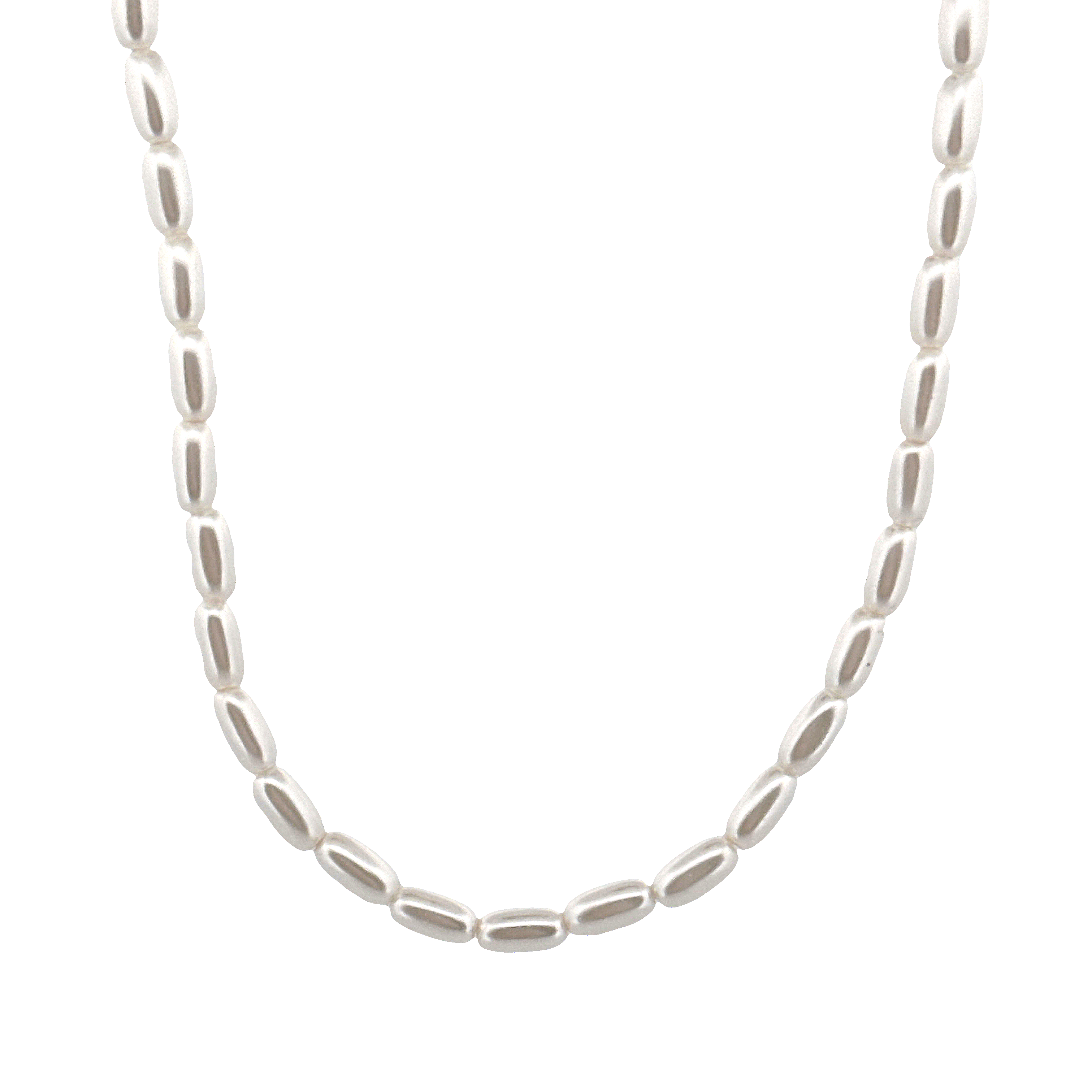 Oval Pearl Strand Necklace