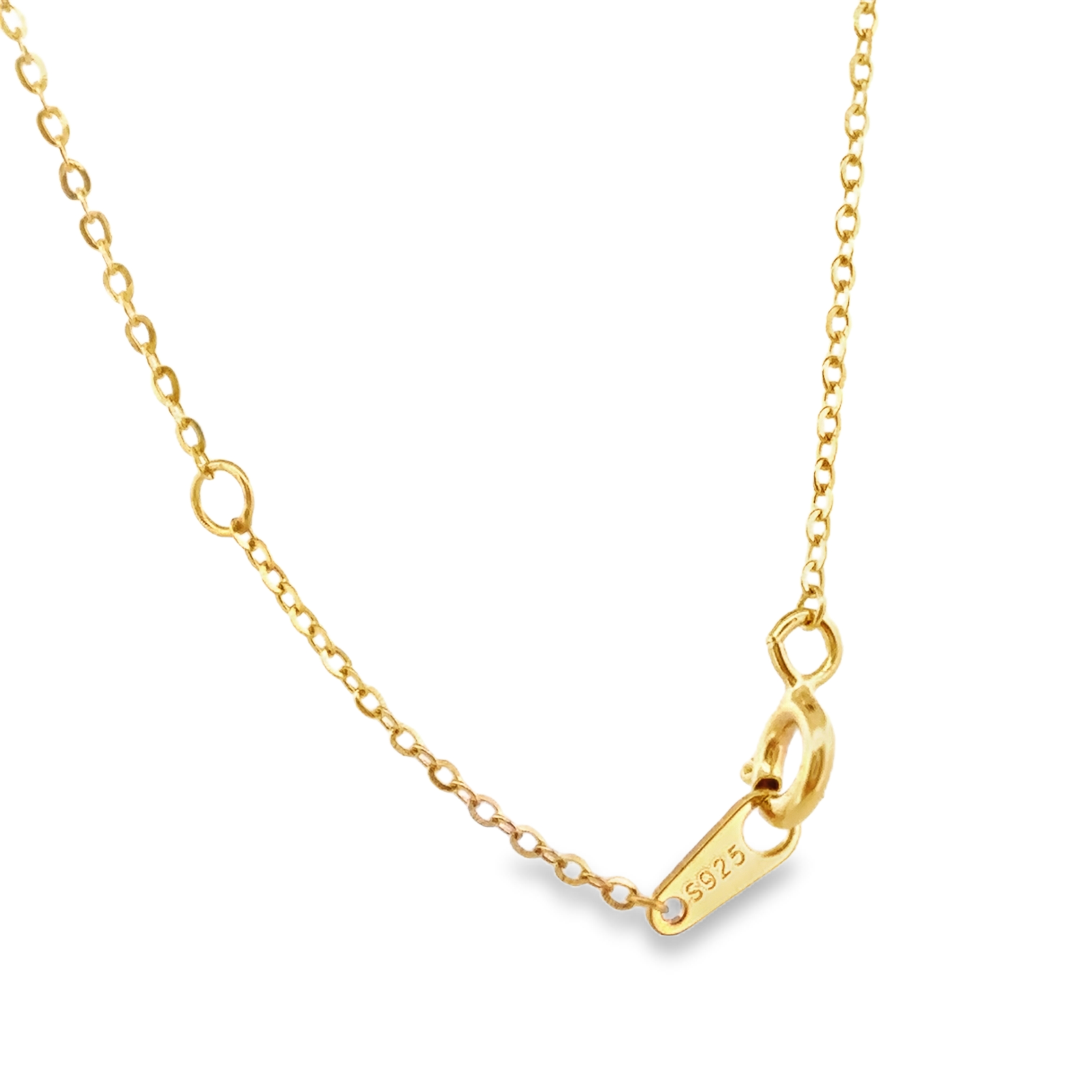 Princess Channel Cross Pendant Necklace in Gold