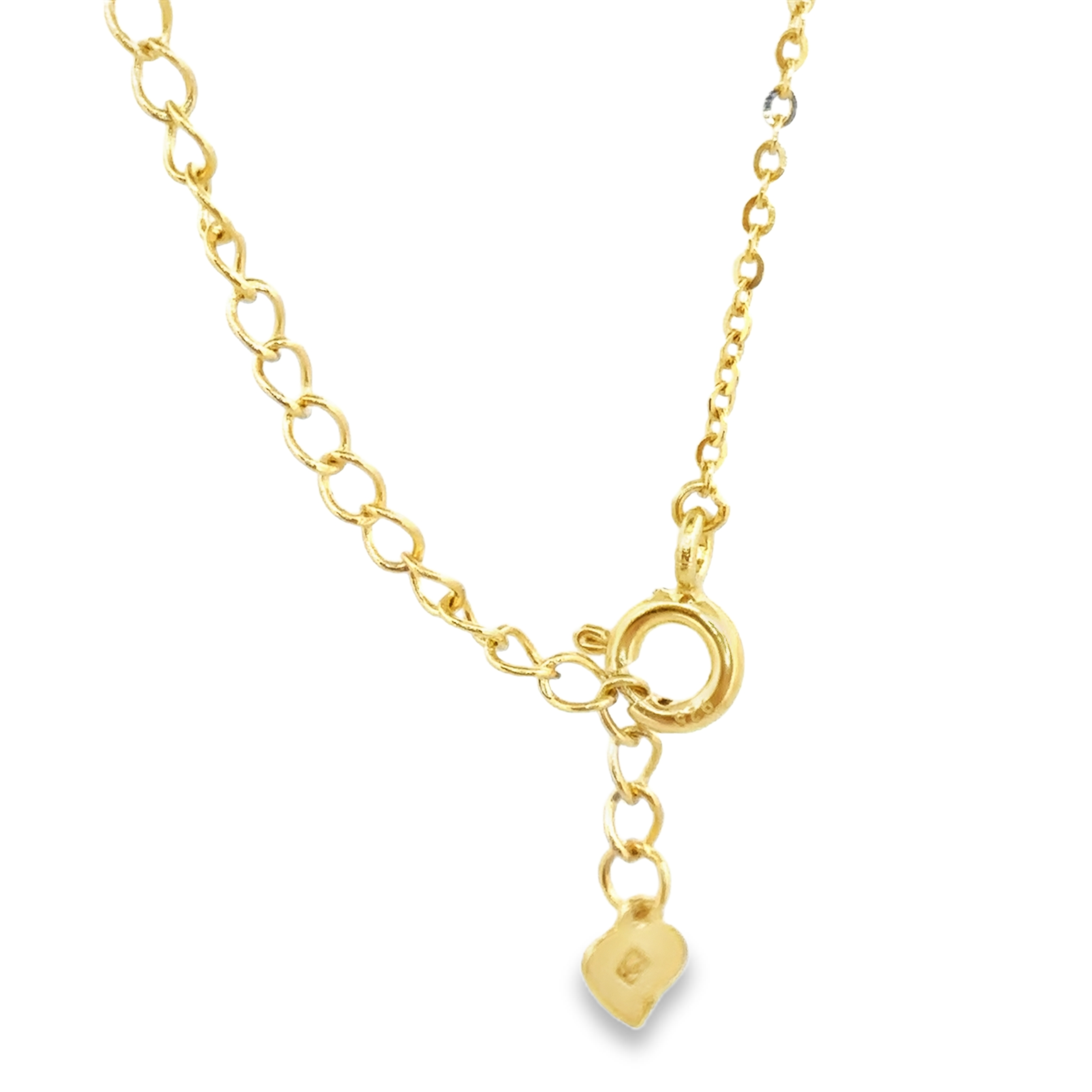 Layered Gemstone Pendant Necklace in Gold