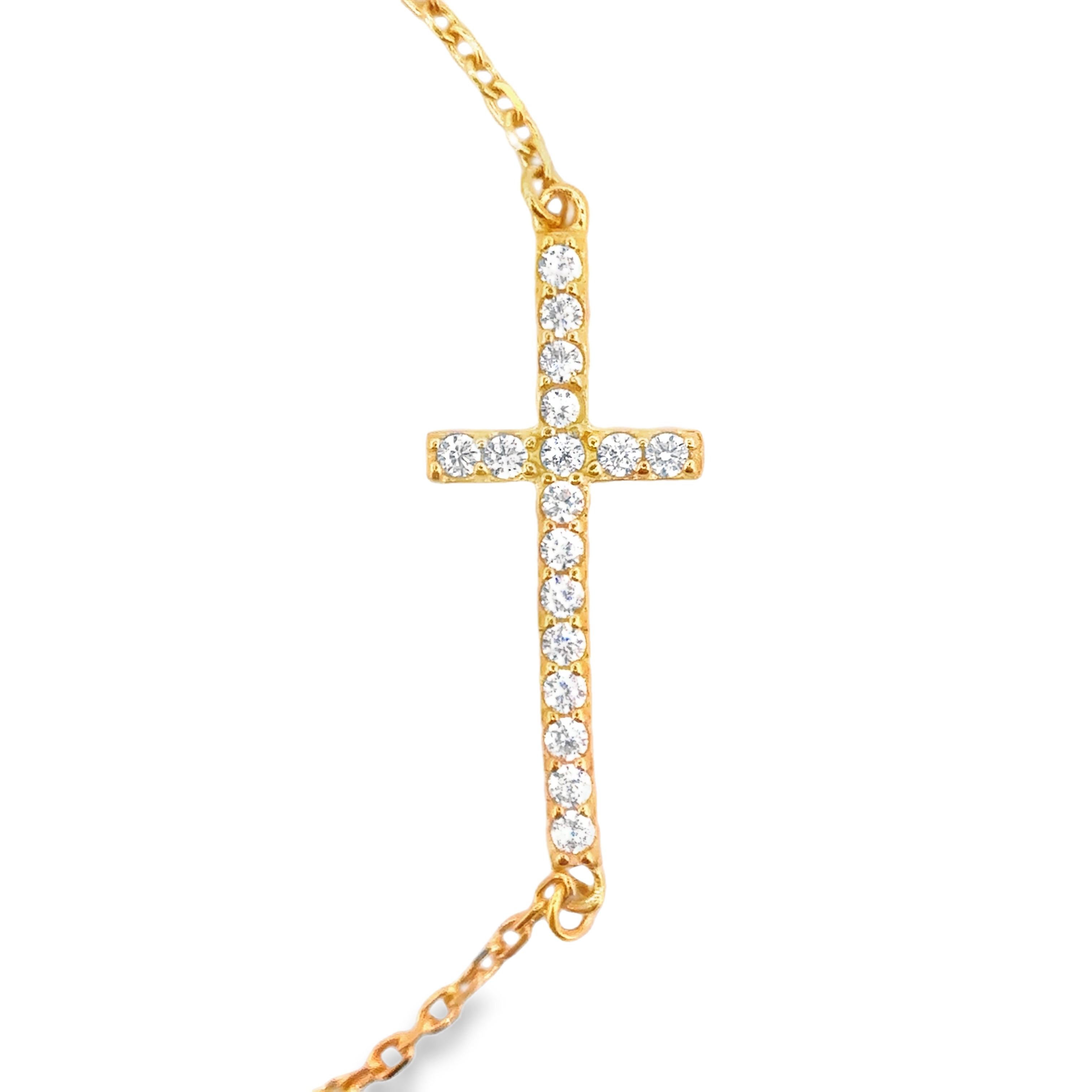 Cross Bracelet in Gold