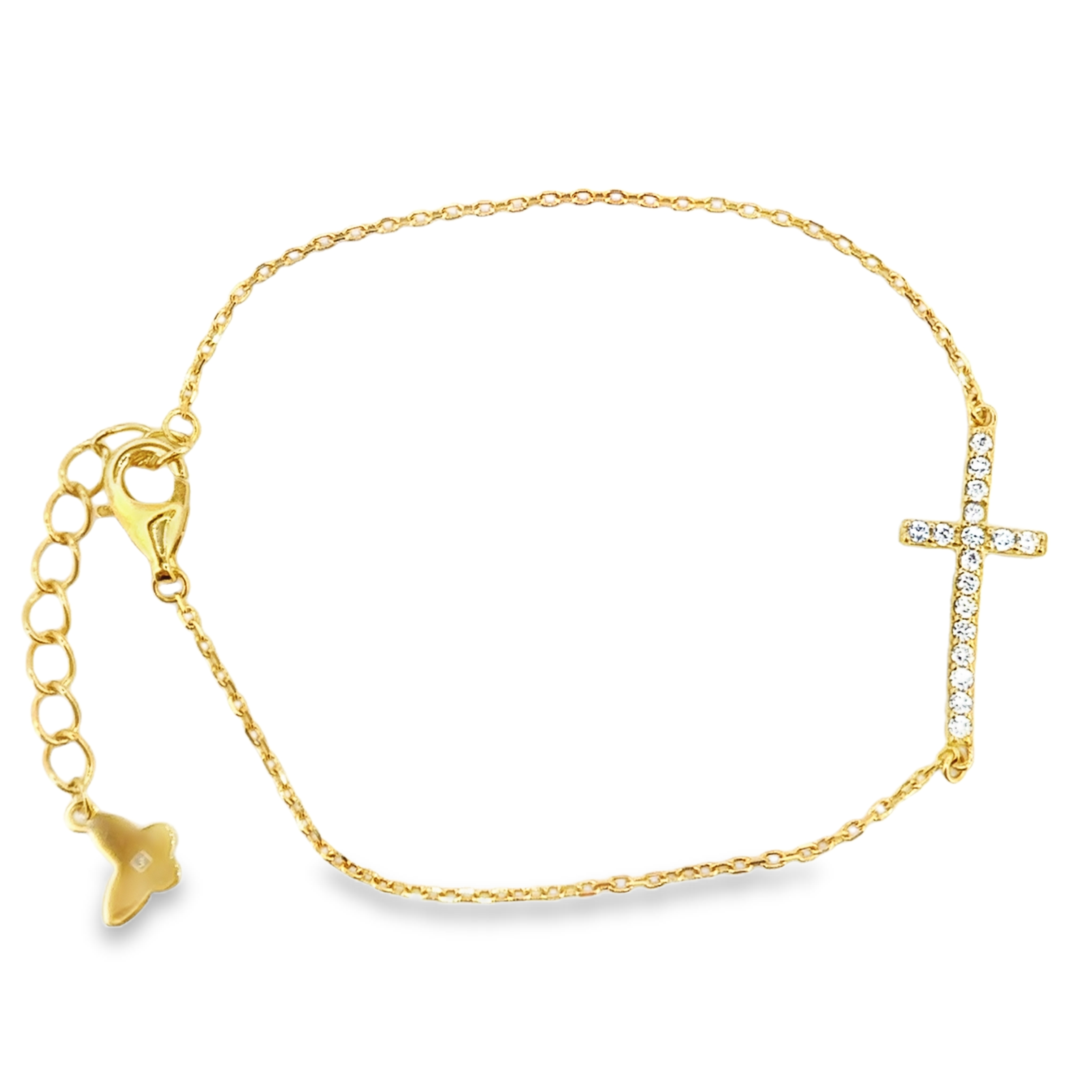 Cross Bracelet in Gold
