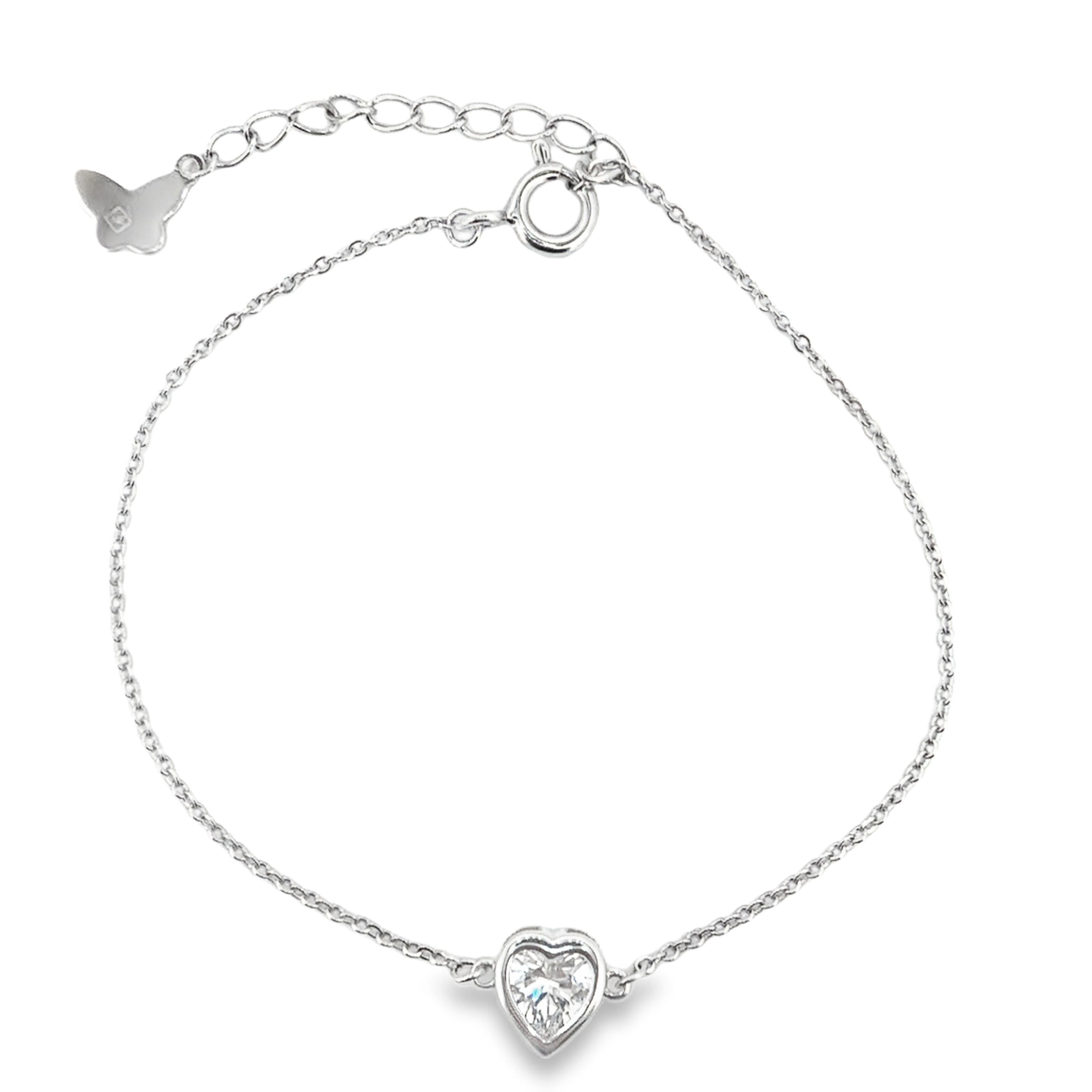 Heart Bracelet in Silver