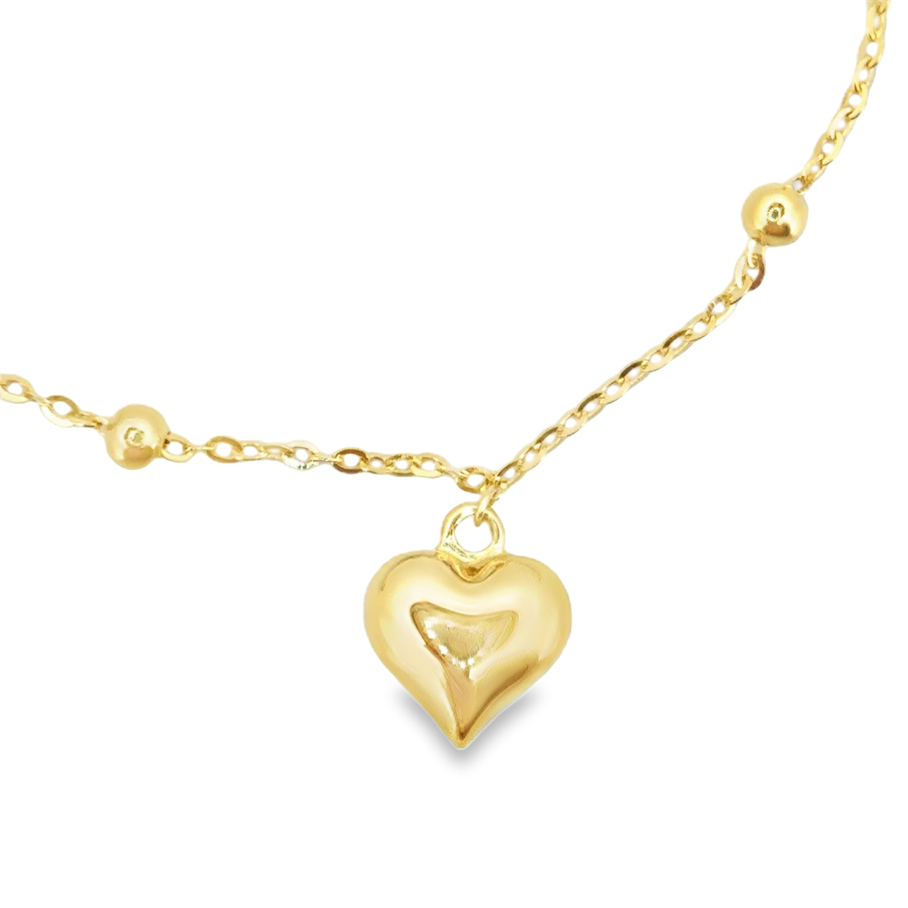 Full Heart Bracelet in Gold