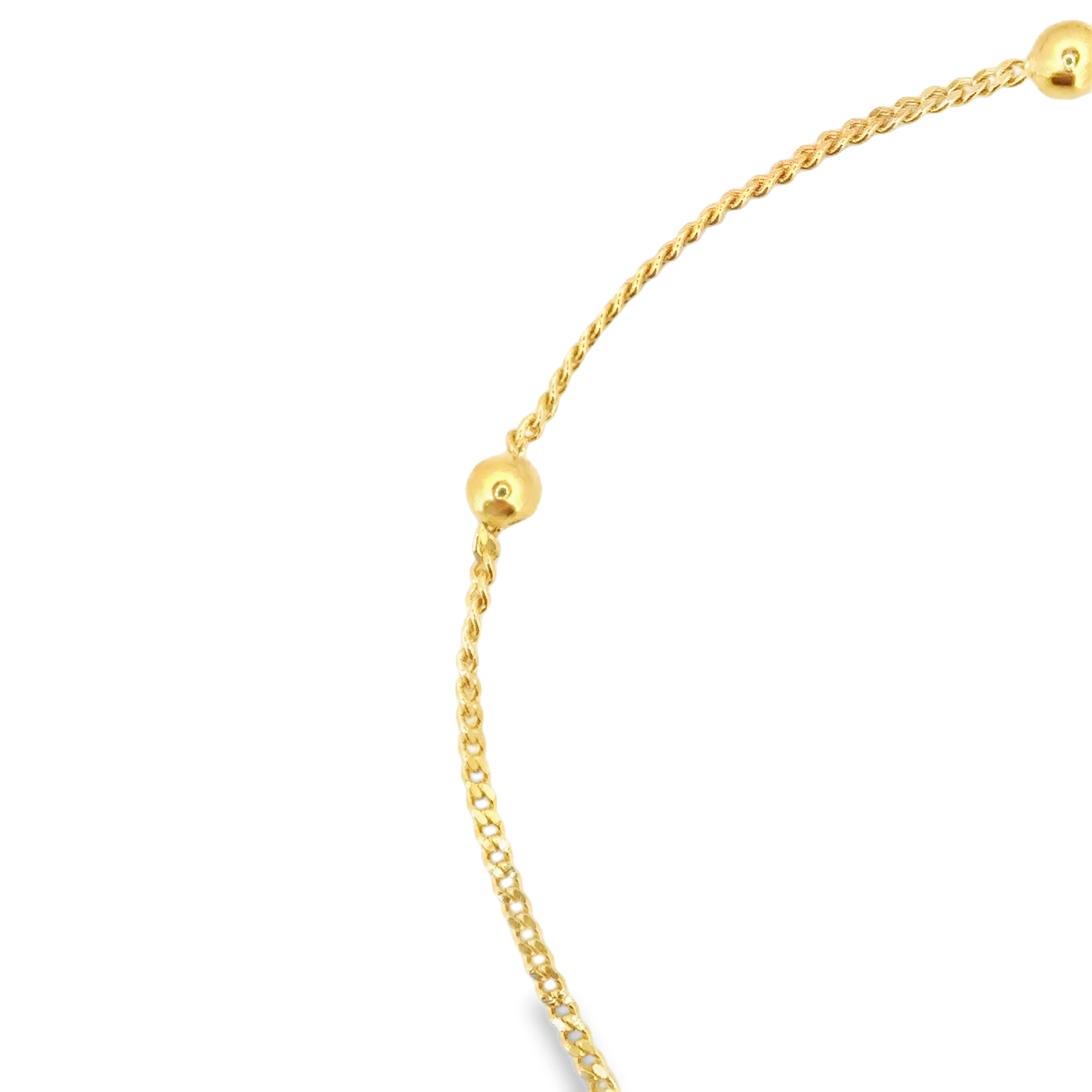 Full Heart Cuban Bracelet in Gold
