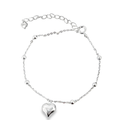 Full Heart Bracelet in Silver
