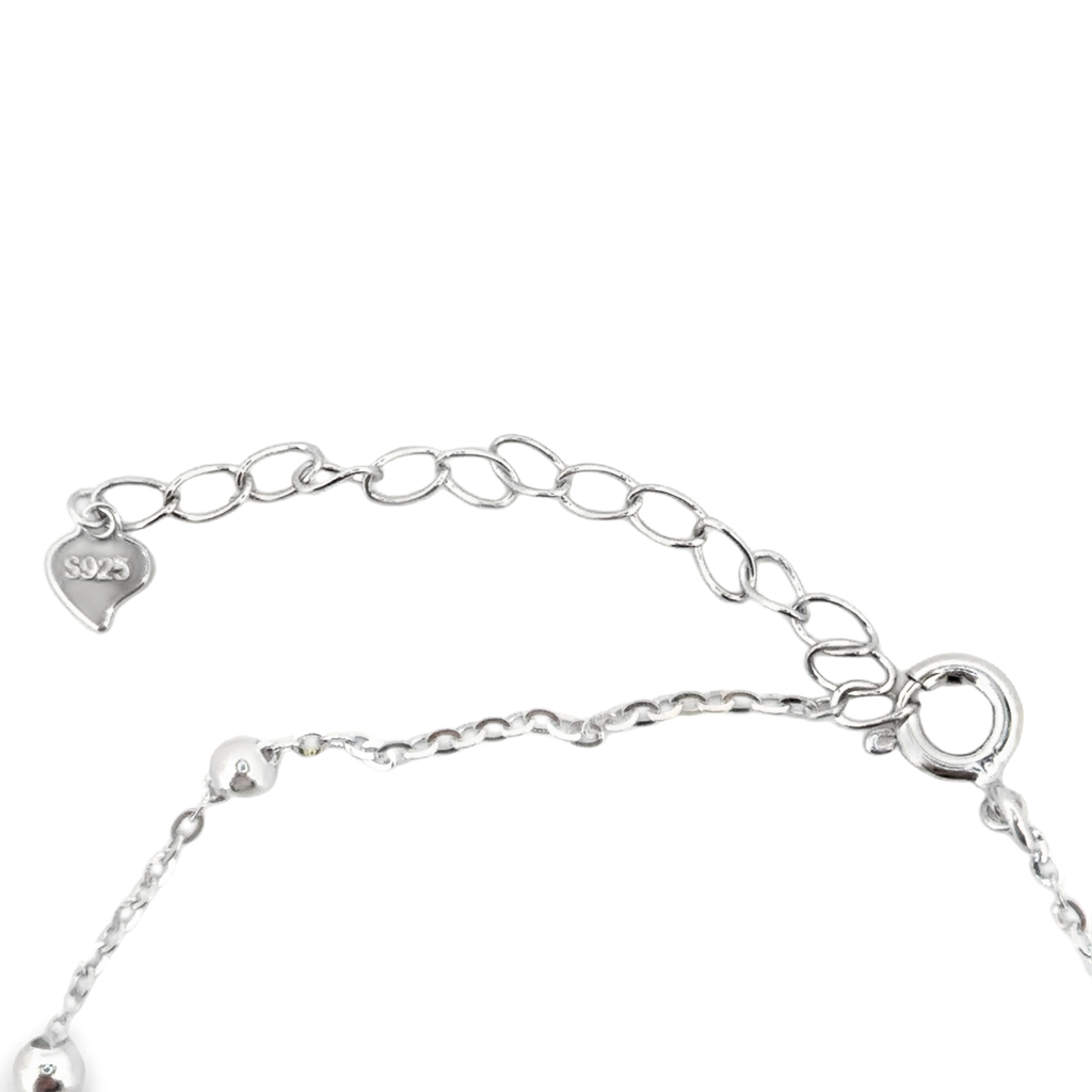 Full Heart Bracelet in Silver