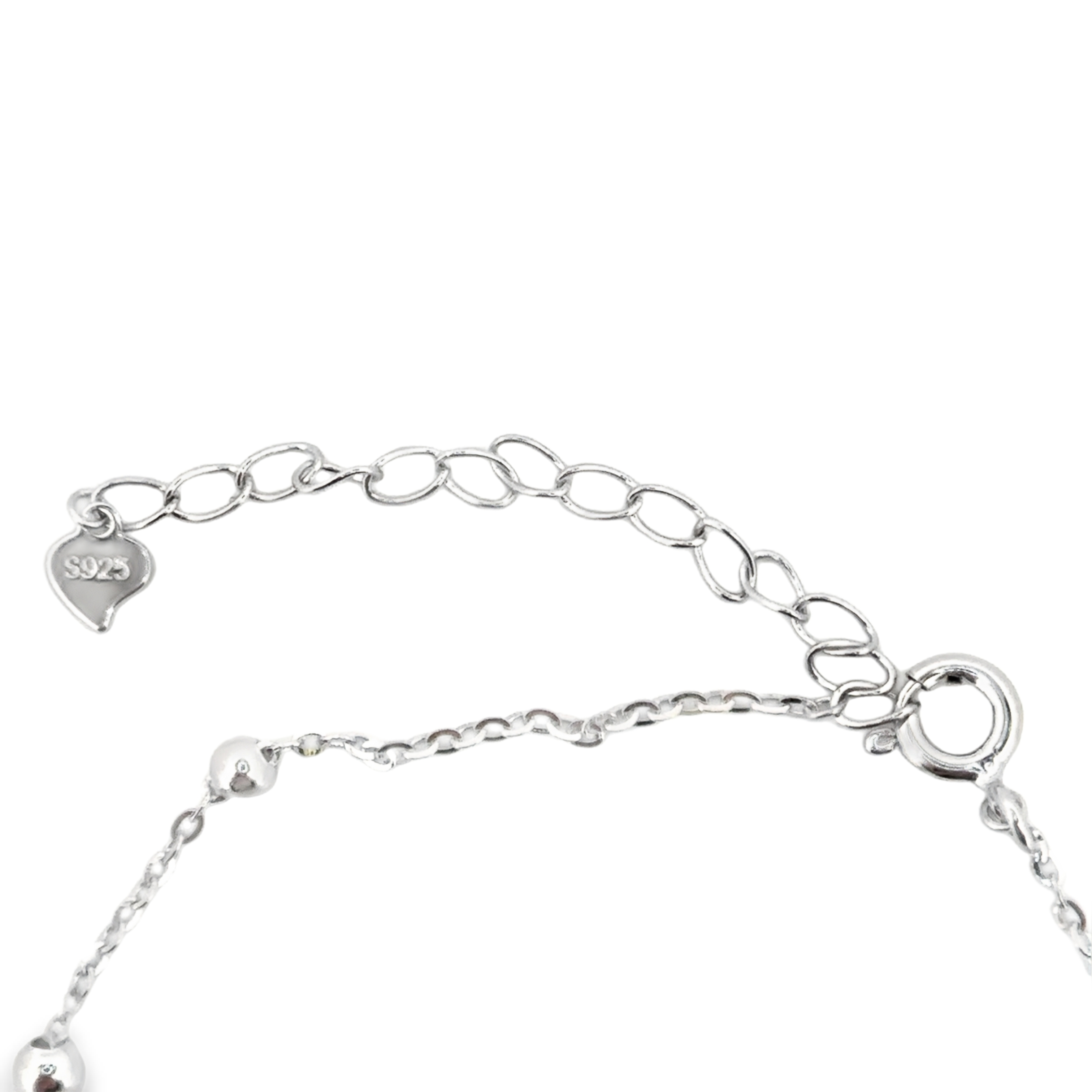 Full Heart Bracelet in Silver