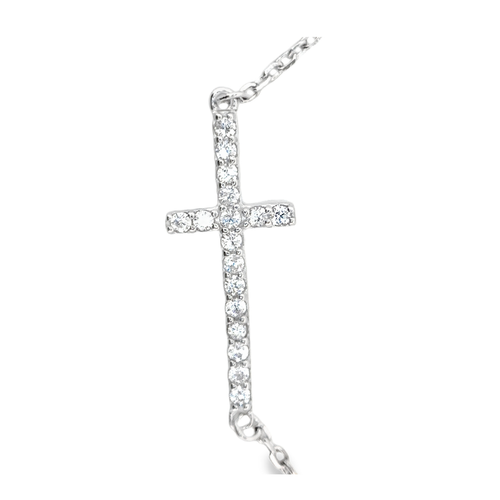 Cross Bracelet in silver