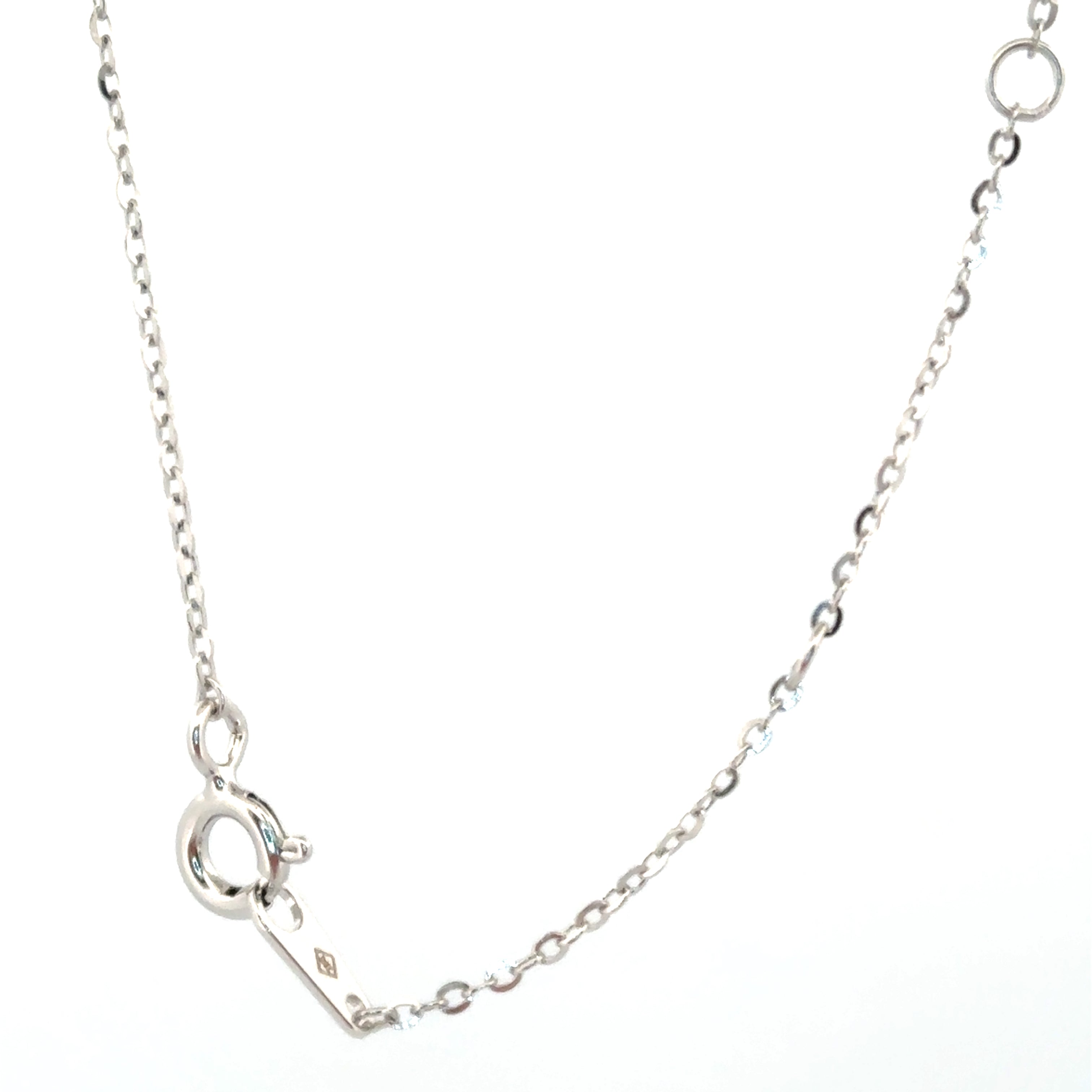 Full Heart Necklace in Silver