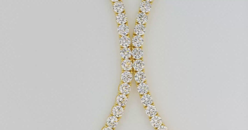 Tennis Necklace in Gold