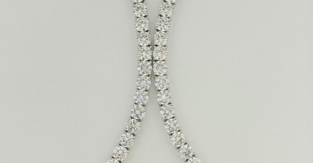 Tennis Necklace in Silver