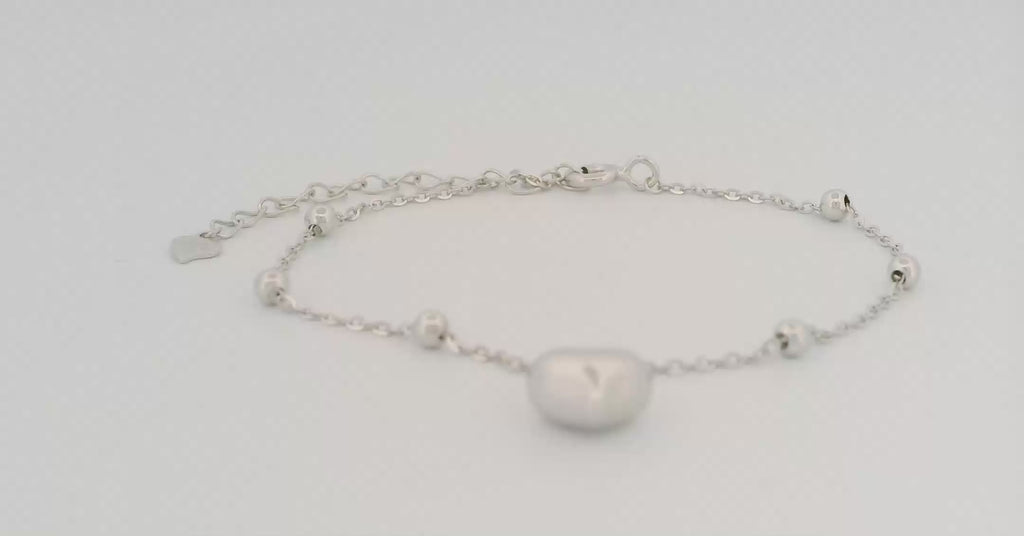 Full Heart Bracelet in Silver