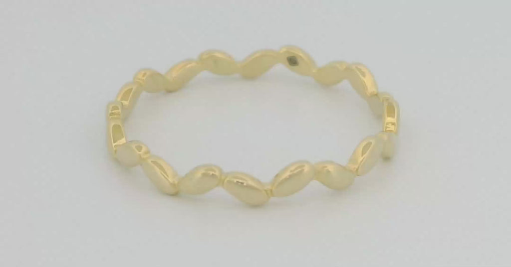Jagged Stone Ring in Gold