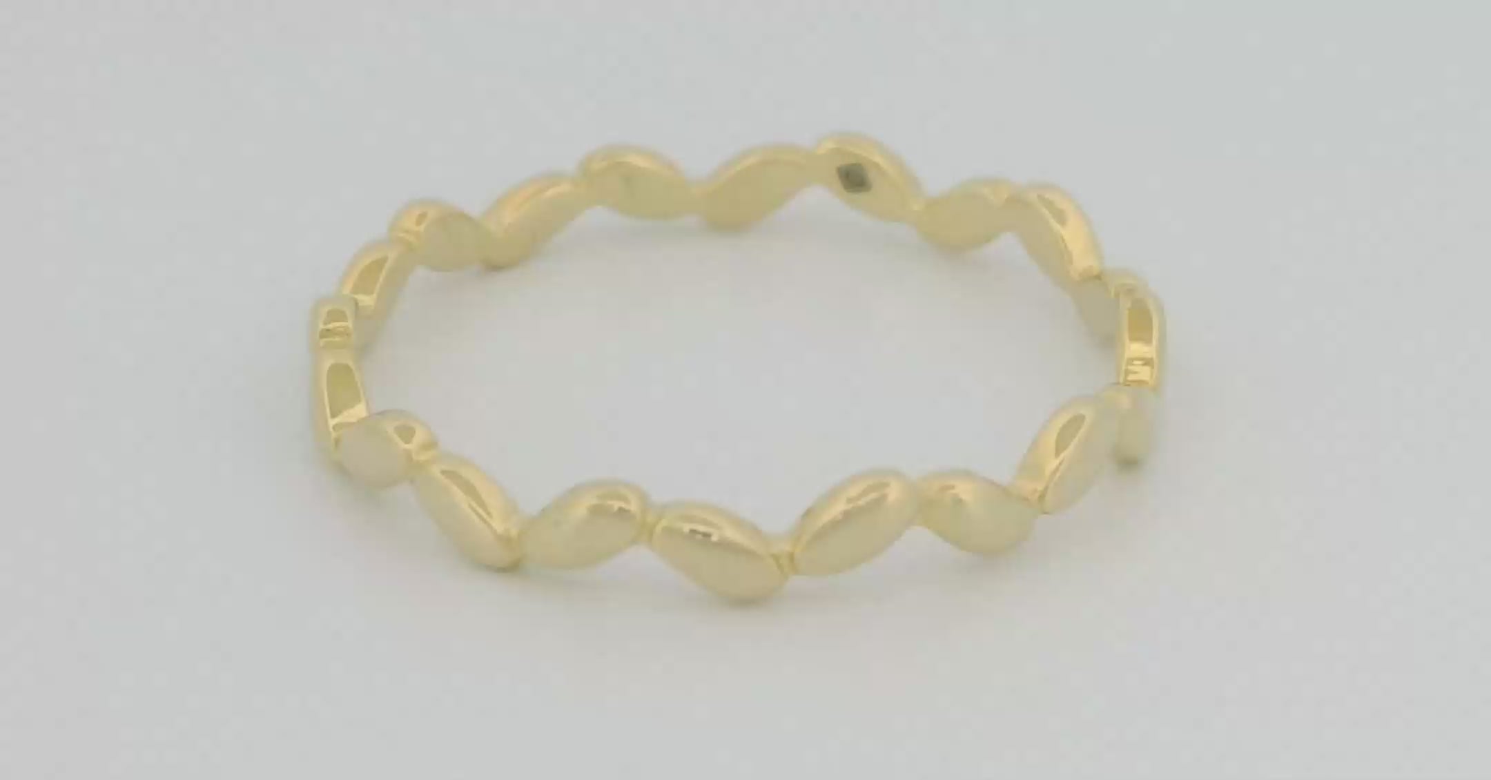 Jagged Stone Ring in Gold